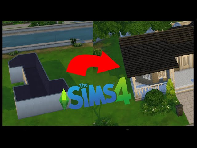 Turning the Number 1 Into A House In The Sims #thesims4 #speedbuild #buildchallenge #thesims