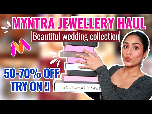 *HUGE* MYNTRA JEWELLERY HAUL 🥰 Bridal jewellery, temple jewellery, AD jewellery| myntra haul