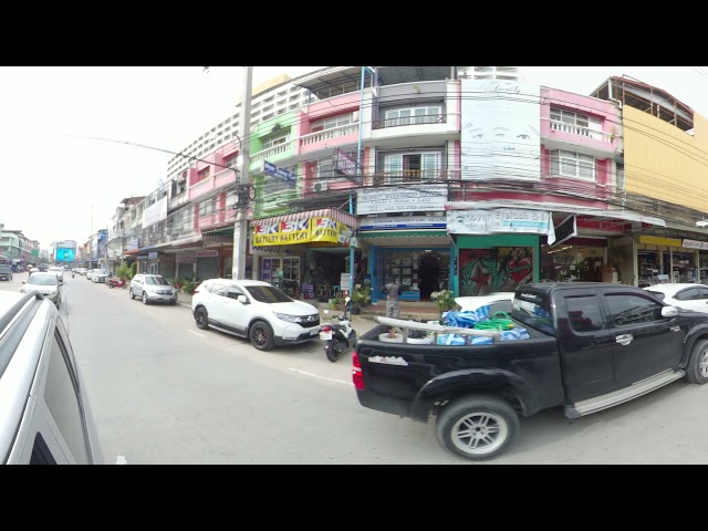 Qoocam 360 driving around Pattaya Jomtien Beach area