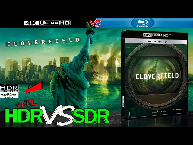 Cloverfield 2008 HDR ANALYSIS 4K Blu Ray vs 1080p BD SDR 100nits #TRUE_DIFFERENCE #WATCH_IN_HDR