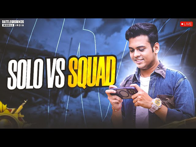 🔥Solo Vs Squad BGMI Live #shorts #bgmilive #bgmi