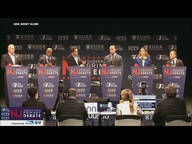 New Jersey Democratic gubernatorial candidates spar on debate stage