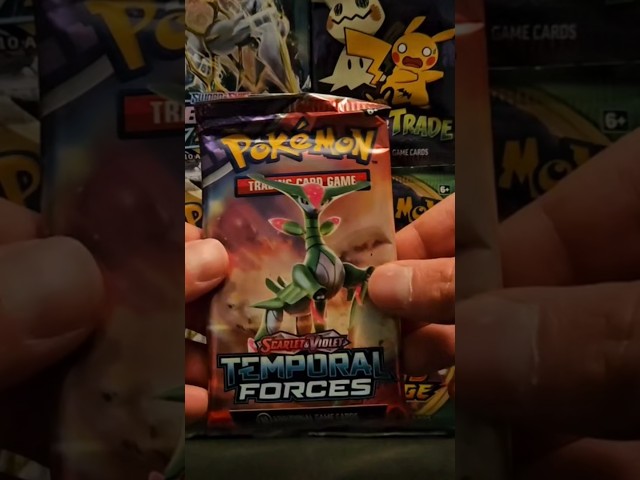 Pokemon Cards Temporal Forces Booster Pack Opening #pokemon #pokemoncards #shorts #subscribe