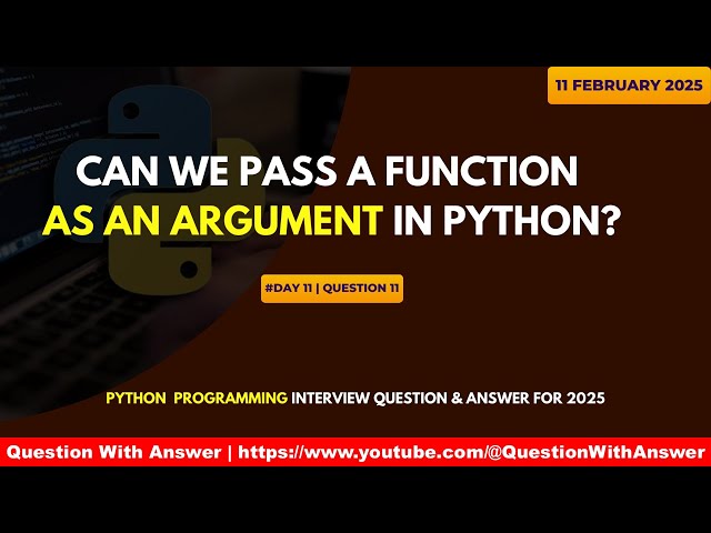 Can We Pass a Function as an Argument in Python? | Python Higher-Order Functions Explained