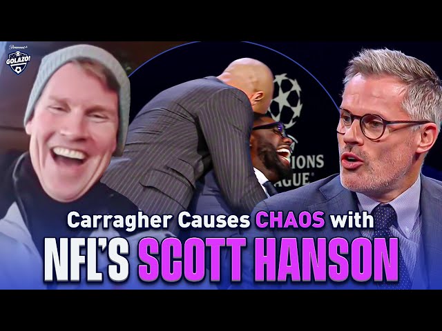 EPIC Jamie Carragher gaff leaves Micah & Thierry in TEARS w/ NFL RedZone's Scott Hanson! | UCL Today