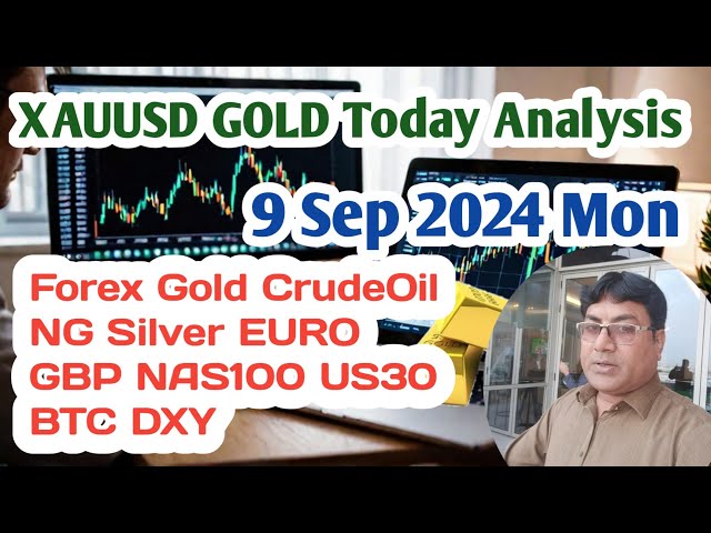 Gold Technical Analysis Today Hindi 9Sep2024 | XAUUSD Forex Analysis USOil Price Prediction Forecast