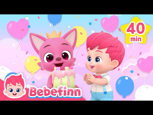 Happy Birthday Pinkfong!💖 Bebefinn Birthday Songs and More Nursery Rhymes Compilation