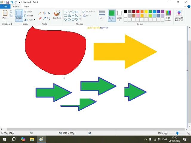 How to use Paint Program | Drawing in Paint Program