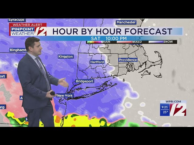 WPRI 12 Weather Forecast 2/8/25: Winter Storm Warning Issued; Plowable Snow Tonight