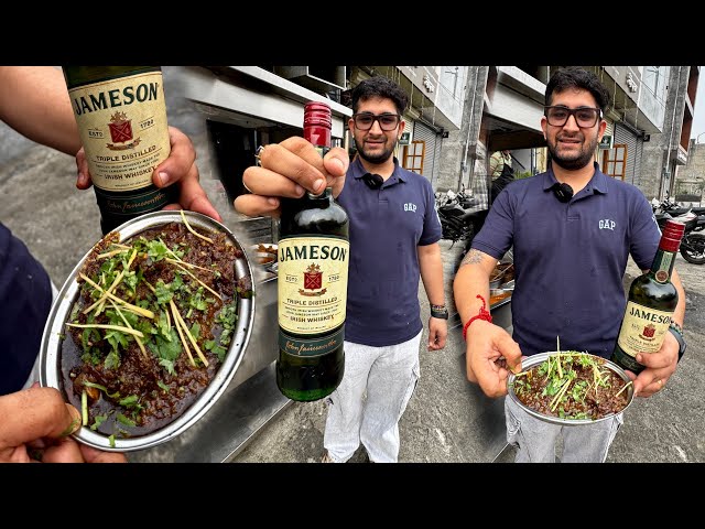 JAMESON SHARAB MUTTON महँगी महँगी शराब डाल बनाते मटन चिकन MOST VIRAL SHARABI MUTTON IN INDIA