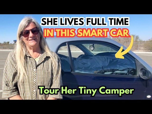 Van Life Tour: At 65 living in a Smart Car is Exit Plan from 9-5 grind!