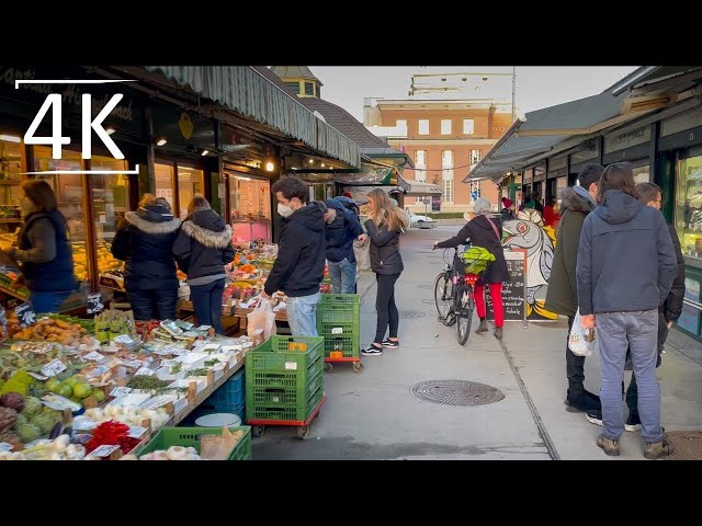 Walking to Vienna's Largest Inner-City Market Naschmarkt, Linke Wienzeile | 4K HDR Dolby Vision ASMR