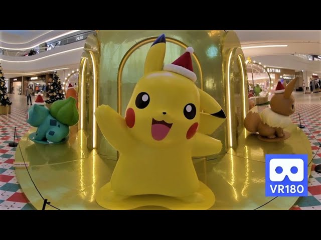 3D 180VR 4K Cute Pikachu, Eevee and Friends in Pokemon World