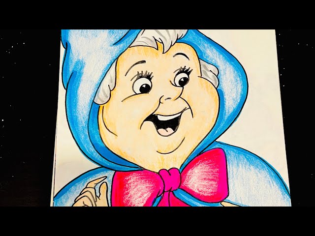 Let’s draw fairy godmother from Cinderella