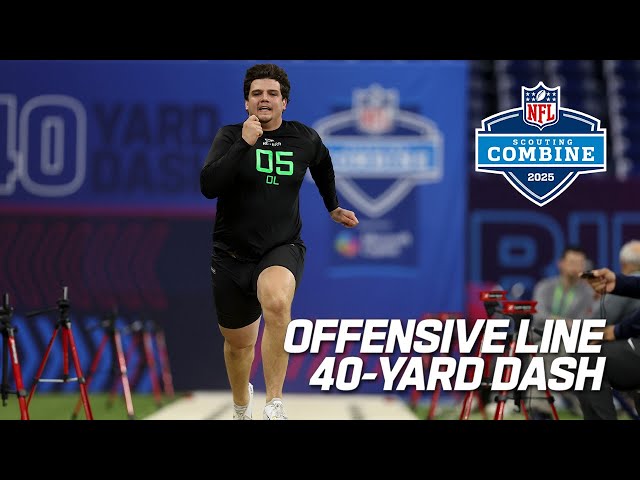 FULL Offensive Lineman 40-Yard Dash | 2025 NFL Combine