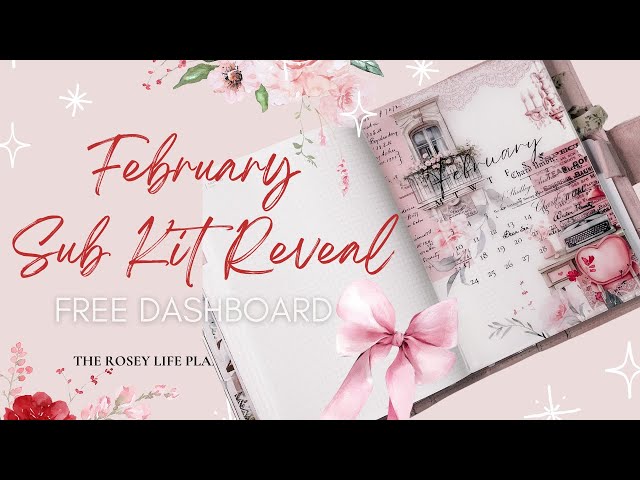 Unboxing my Planner Sticker Subscription Kit for February 2025 from The Rosey Life Planner