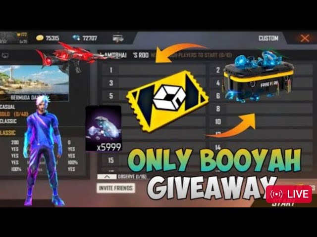 FREE FIRE LIVE CUSTOM ROOM GIVEAWAY ❤️✨ TEAM CODE GIVEAWAY #ff #fflive #giveaway #gyangaming