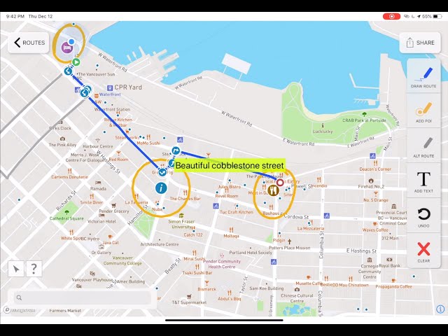 iPad Concierge Mapping, from RunGo, for bespoke digital guest maps and directions