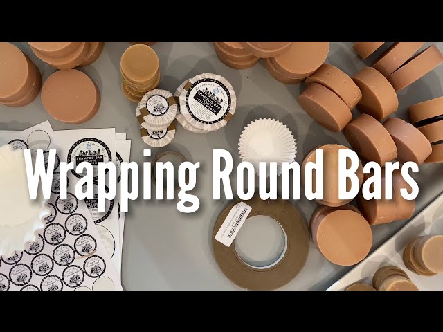 ECO Friendly How to wrap 3” & smaller 2" Round Soap Bars with Coffee filters and Cupcake liners