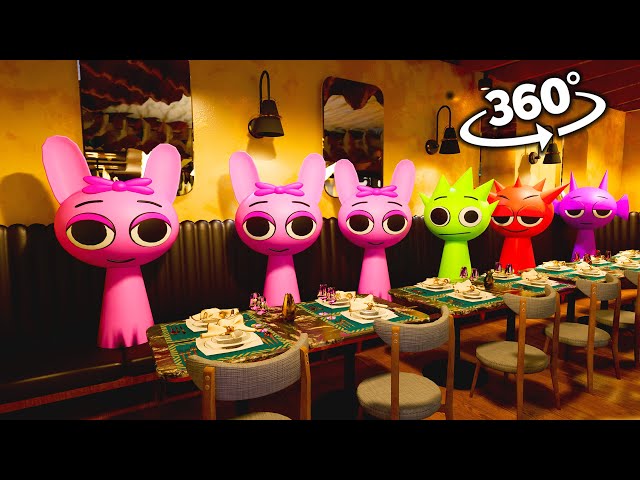 Incredibox Sprunki In Restaurant 360° | 4K | VR | 360 Video