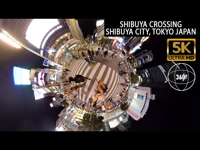 Vr360 5k - Shibuya Crossing Walk Travel Tour - Shibuya City Tokyo Japan