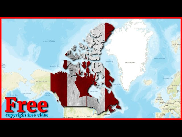 Canada map fleg animetion | Copyright Free Video | #htacfc