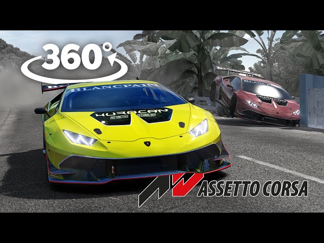 360° Lamborghini Huracán STO in Assetto Corsa MODS VR Experience