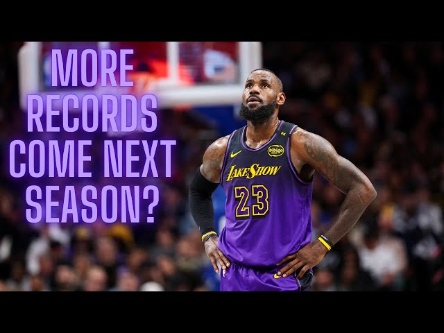 When will LeBron James break career games record?