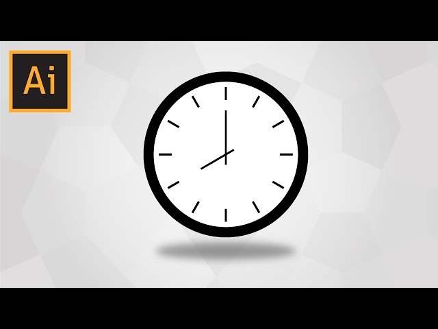 How To Draw A Simple Clock In Adobe Illustrator