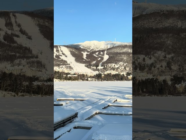 Winter Wonderland in Mont Tremblant ❄️🏔️ | Ski & Chill! 2  #SnowyEscape #Quebec #SkiLife #Shorts