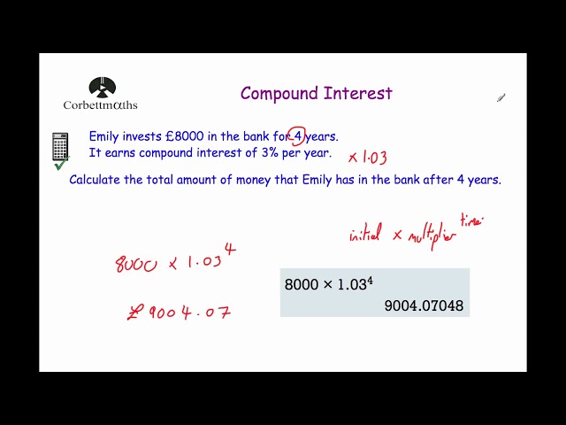 Compound Interest - Corbettmaths