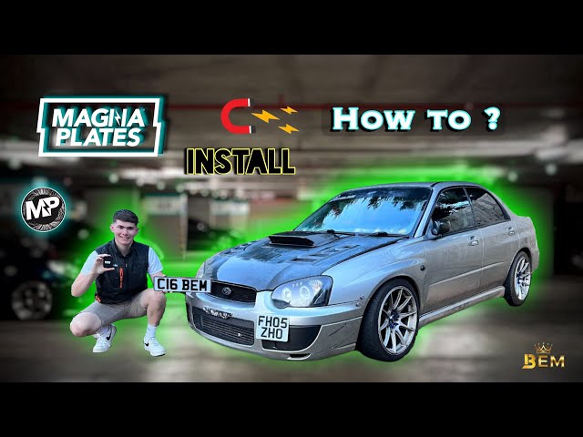 How To Fit Magna Plates To You're Car! MAGNETIC NUMBER PLATES