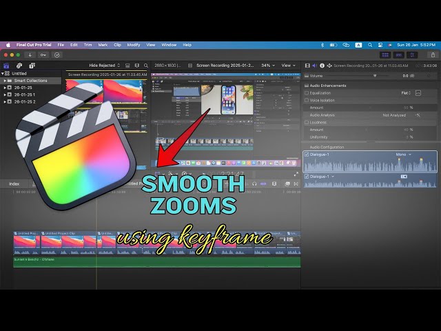 How to Zoom Smoothly Using Keyframe in FCP