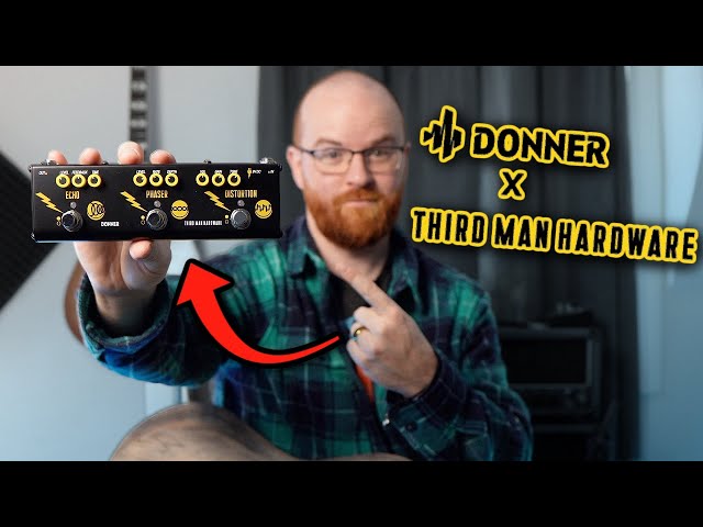 Donner x Triple Man Hardware TRIPLE THREAT Multi-Effects Pedal!