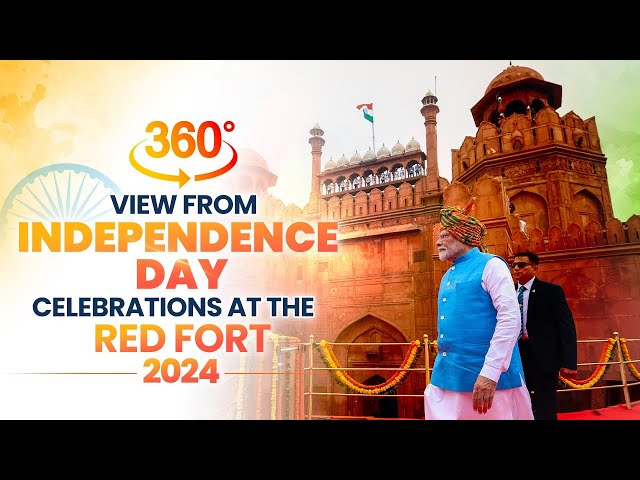 PM Modi Live 360 degree view from Red Fort, Delhi | Independence Day 2024 Live