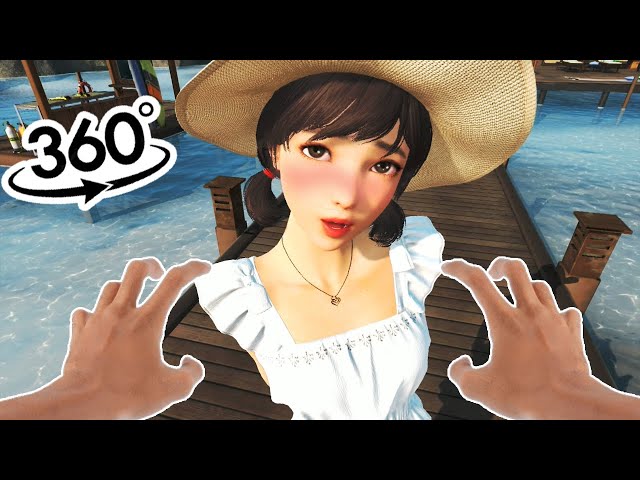 😳YOU and SHE LIVING on the BEACH, WAIFU in the Virtual World 💔🎭 Anime VR