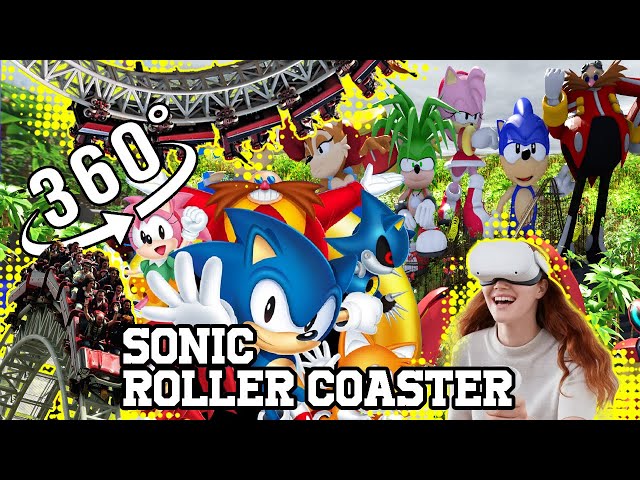 The best VR 360 ROLLER COASTER #SONIC" POV 360° #vr360 #360video #rollercoaster #vrecorder #vr