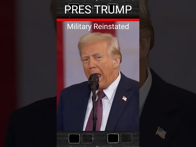 Trump: Military Reinstated