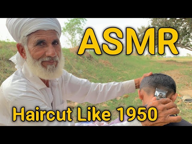 100 Year Old ASMR Fast Haircutting With Barber Old!![ASMR]