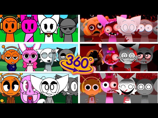 360 VR | Incredibox - Sprunki but LOVE COUPLES in ALL Different Mods