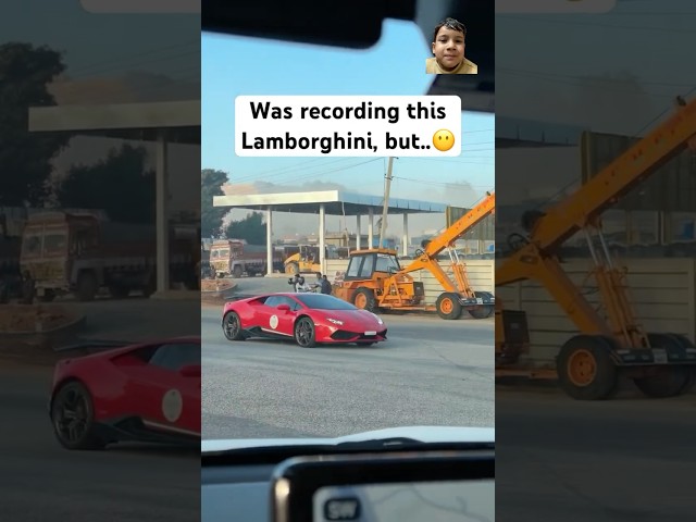 What an unexpected event! #lamborghini and #ferrari #exhaust #acceleration #sound #aventadorsvj