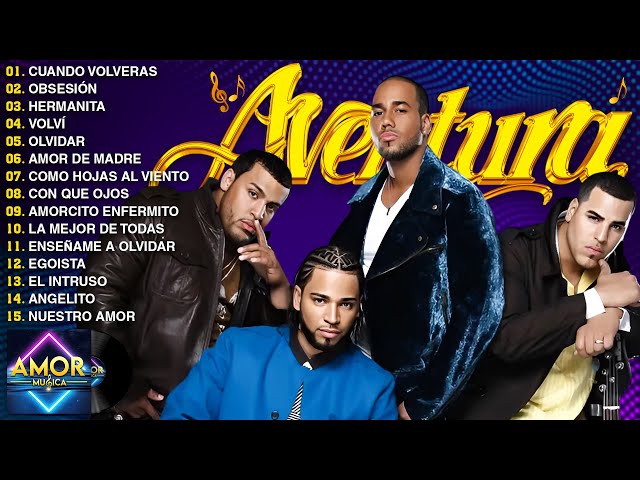 AVENTURA MIX 2024 / MEJORES CANCIONES DE AVENTURA / MIX BACHATAS 2024 / AVENTURA ALBUM COMPLETO