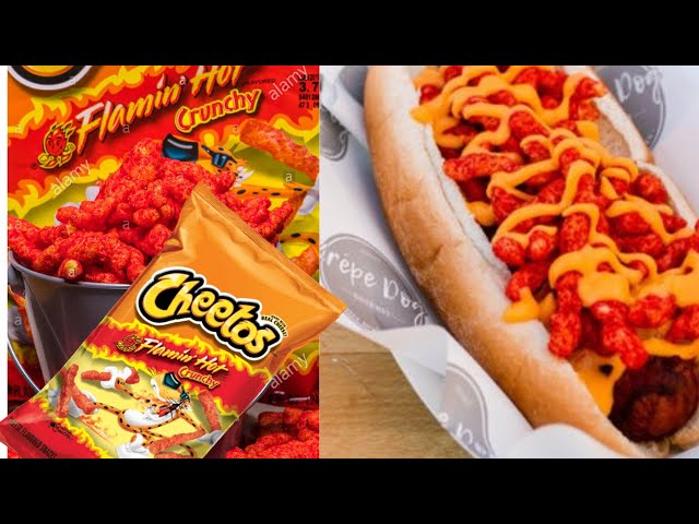 SPICY Flaming Hot Cheeto Burger Dogs with EXTRA CHEESE!