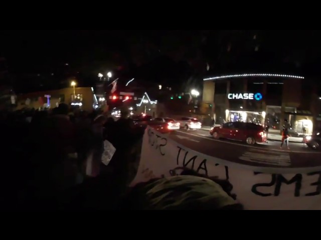 360° Video: Rally the left to fight the right: Protest at Athens Ohio Courthouse