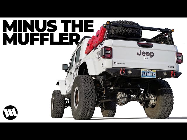 Jeep Gladiator Muffler Delete with Dynomax Quiet Crawler Exhaust System Install + Sound Clips