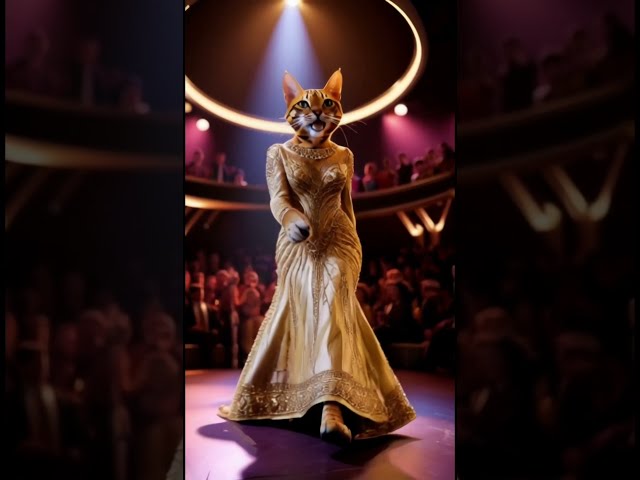 Kitty Fashion Show Extravaganza! | 😾🙌 #kitten #ai #cutecat #trending #marvel #catlover #fashion