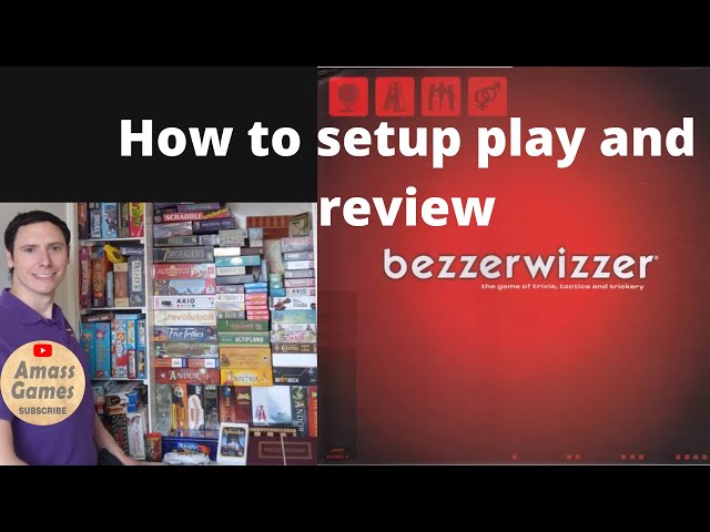 Bezzerwizzer trivia party board game tactics how to setup play and review AmassGames mass market