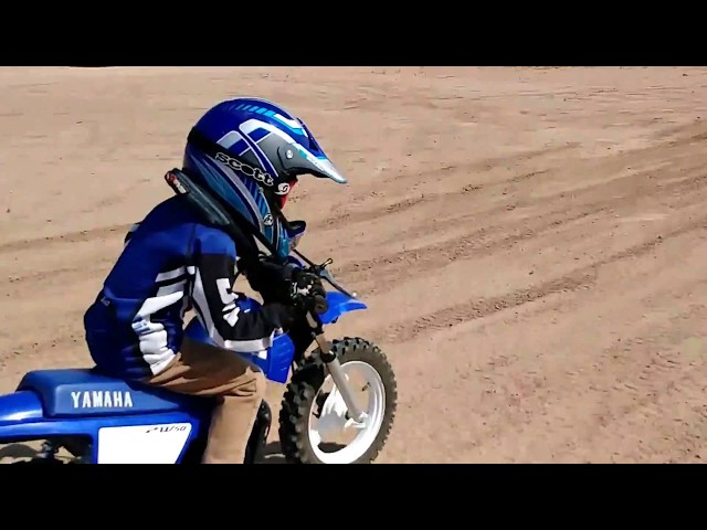 Shaun riding his PW50 at Skull Track 8-13-18