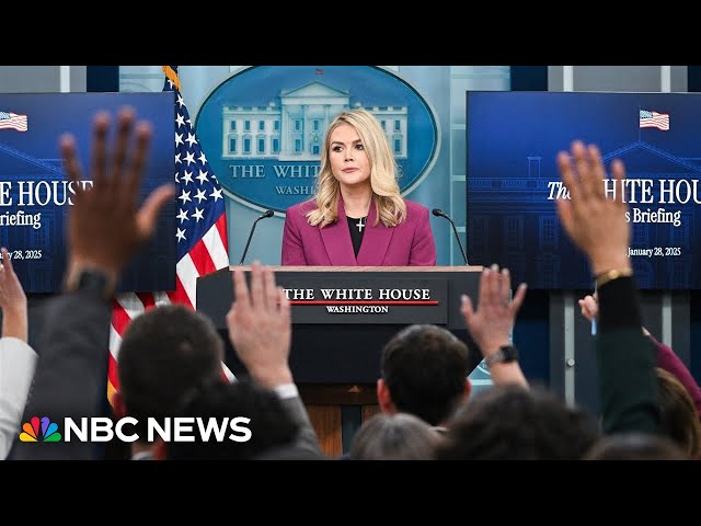 WATCH: White House holds press briefing | NBC News