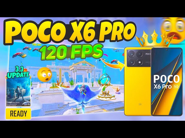 🔥Poco X6 Pro BGMI ( Poseidon Mode 3.3 ) Test on Fps Meter / 120fps?